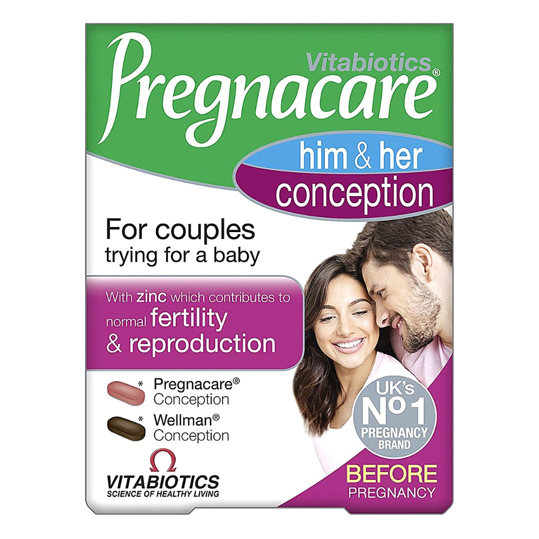 Vitabiotics Pregnacare Before Him & Her Conception 60 Tablets Vitabiotics Pregnacare Before Him & Her Conception 60 Tablets